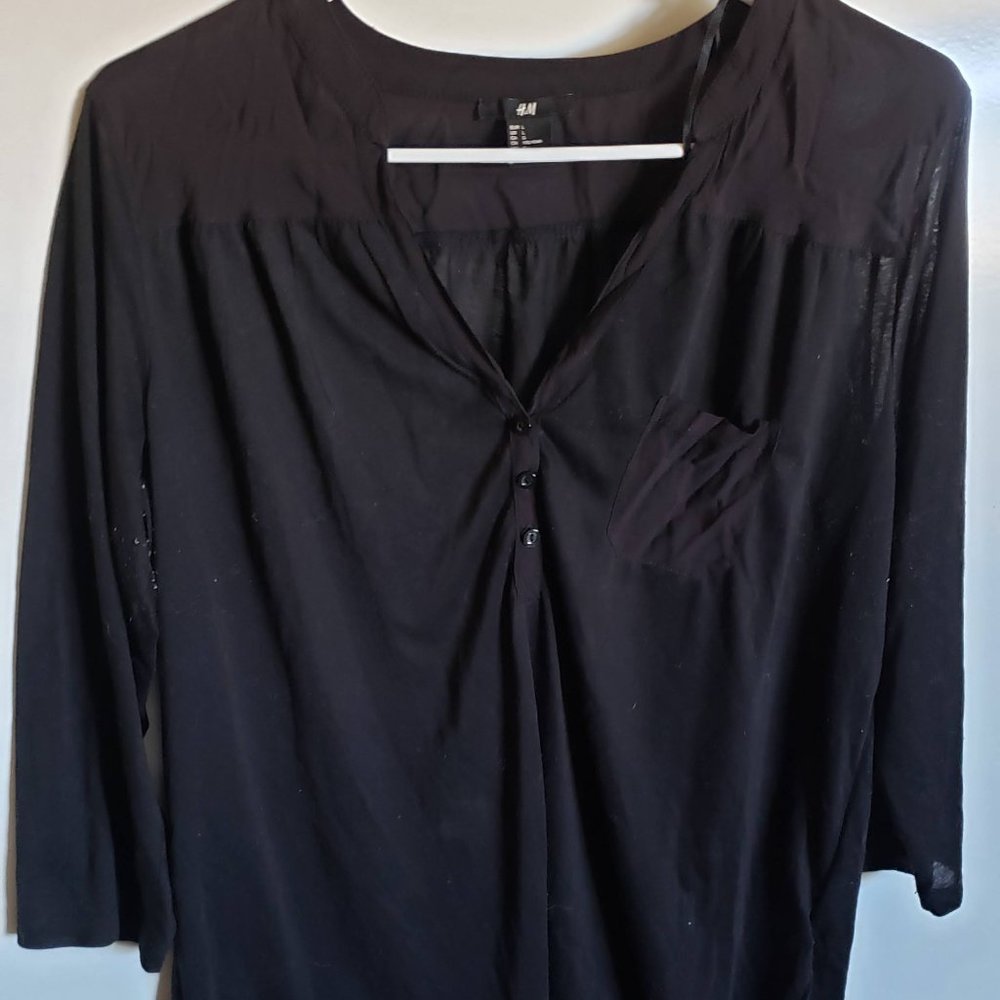 H&M Black Blouse